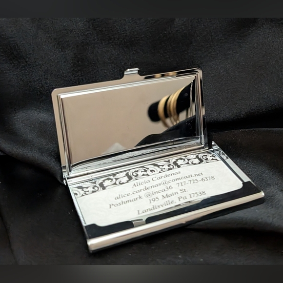 #82. Vintage Brighton Mother Of Pearl Card Case - Picture 2 of 3